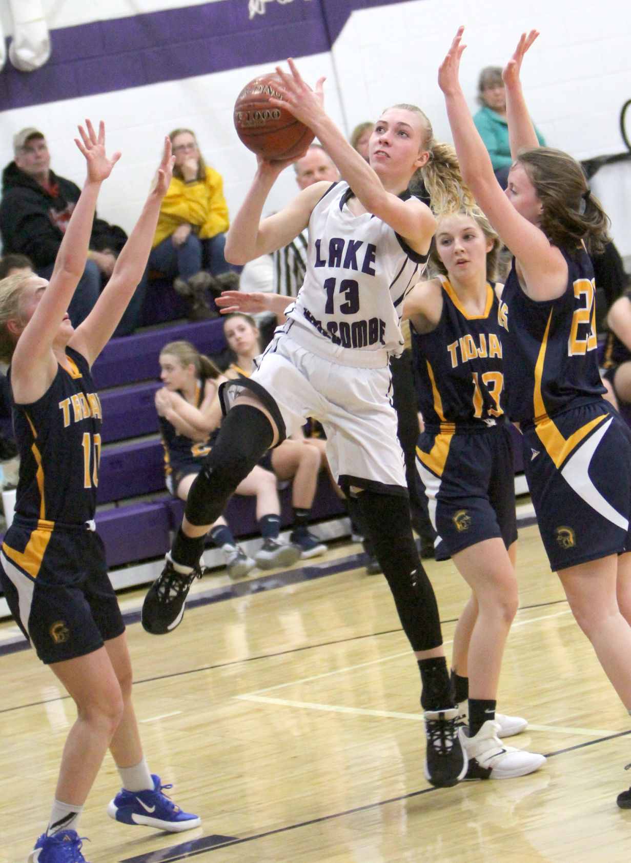 New Auburn at Lake Holcombe girls basketball 12-13-19